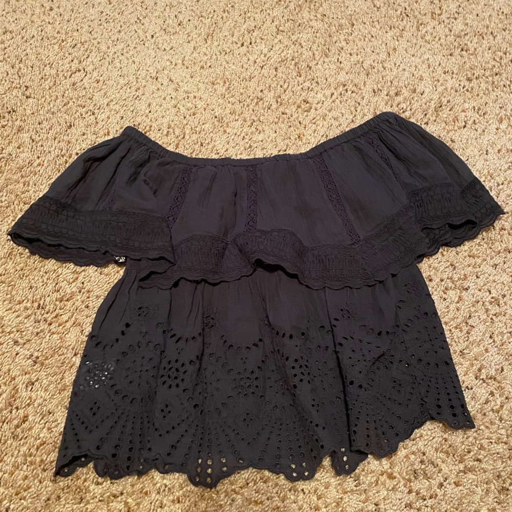 American Eagle Off the Shoulder Cropped Top